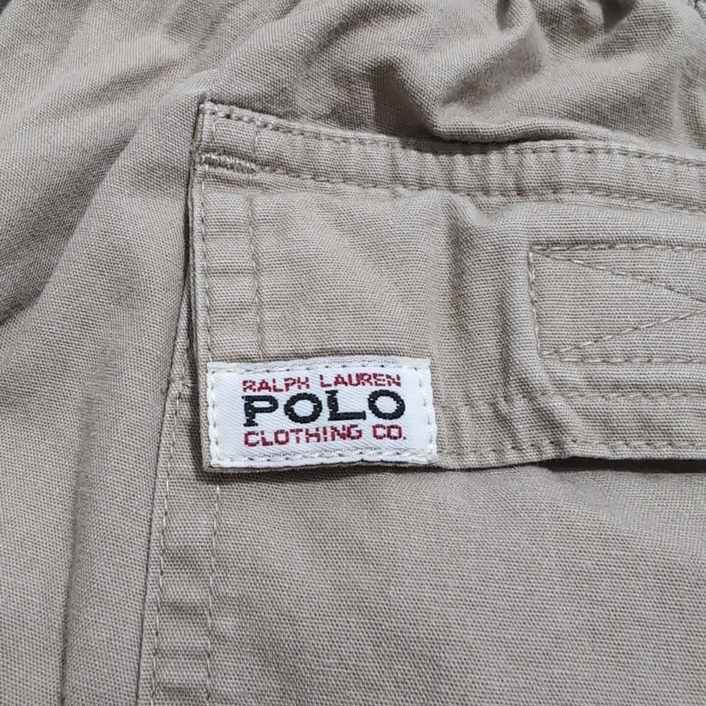 VTG Polo Ralph Lauren Green Stretch Waistband NEW Drawstring Shorts 29X5" Medium